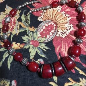 Chunky Multi-Sized Beaded Necklace